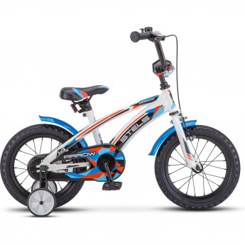 Велосипед STELS 14" Arrow V020 (LU085300) белый/синий, 2023 Велосипед STELS 14" Arrow V020 (LU085300) белый/синий, 2023
