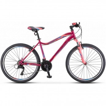 Велосипед STELS Miss-5000 D V020 вишнёвый/розовый (LU096326), рама 16", 2023 Велосипед STELS Miss-5000 D V020 вишнёвый/розовый (LU096326), рама 16", 2023