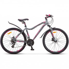 Велосипед STELS Miss-6100 D V010 серый (LU091519), рама 19", 2023 Велосипед STELS Miss-6100 D V010 серый (LU091519), рама 19", 2023