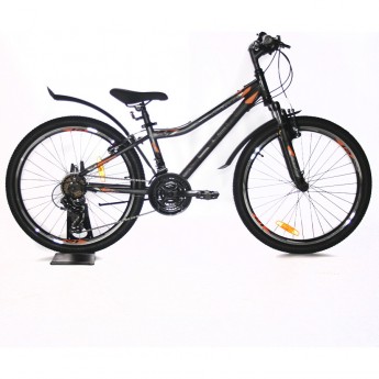 Велосипед STELS Navigator 24" 410 V 21 sp V010 антрацитовый/чёрный (LU091557), рама 12", 2023 Велосипед STELS Navigator 24" 410 V 21 sp V010 антрацитовый/чёрный (LU091557), рама 12", 2023