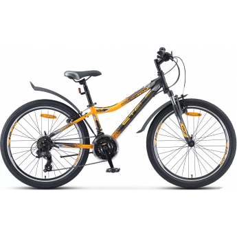 Велосипед STELS Navigator 24" 410 V 21 sp V010 чёрный/желтый (LU091557), рама 12" Велосипед STELS Navigator 24" 410 V 21 sp V010 чёрный/желтый (LU091557), рама 12"