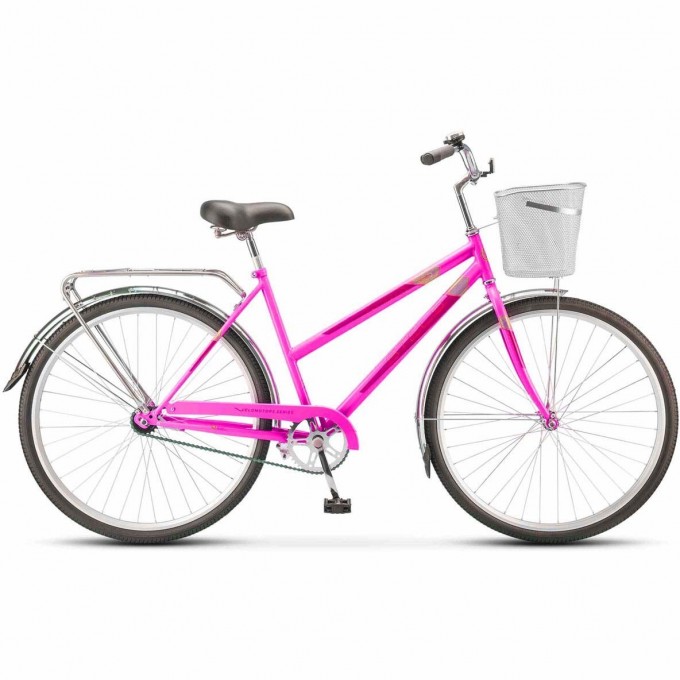 Велосипед STELS Navigator 28" 300 Lady Z010 (с корзиной) (LU085342) малиновый, 2023 JU000415052022JU0003684
