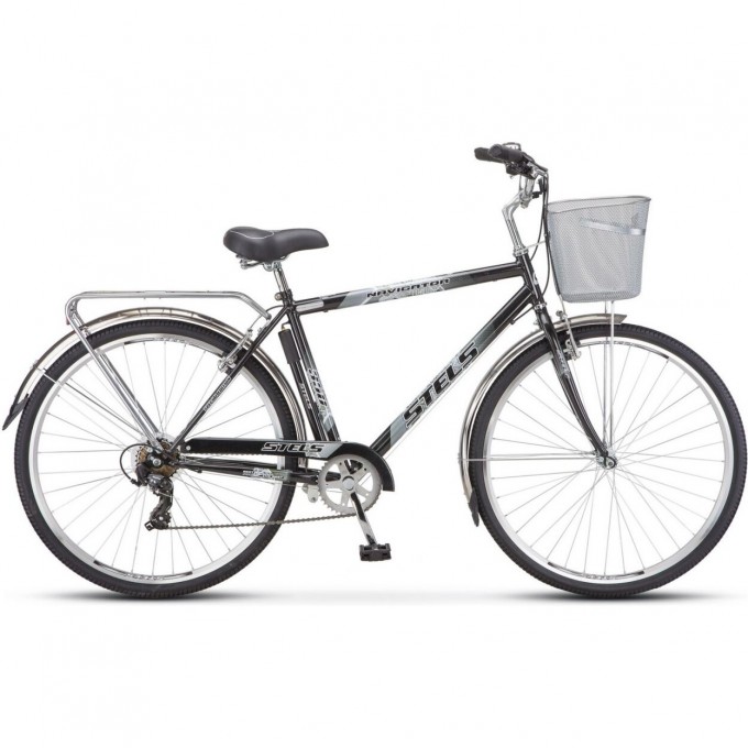 Велосипед STELS Navigator 28" 350 V Z010 (с корзиной) (LU101711) черный JU000410672022JU0001995