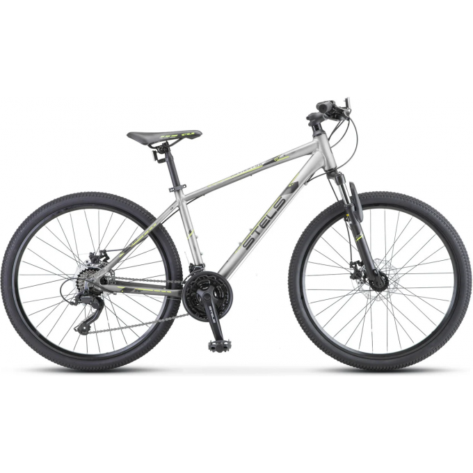 Велосипед STELS Navigator 590 MD K010 Серый/Салатовый (LU094325), рама 16" KUBC0065452021KU0002960
