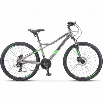 Велосипед STELS Navigator 610 D V010 Серый/Зеленый 26" (LU093801), рама 14" Велосипед STELS Navigator 610 D V010 Серый/Зеленый 26" (LU093801), рама 14"