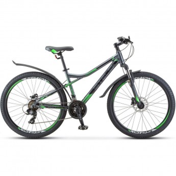 Велосипед STELS Navigator 610 D V020 Серый/Зеленый 26" (LU098464), рама 14", 2023 Велосипед STELS Navigator 610 D V020 Серый/Зеленый 26" (LU098464), рама 14", 2023