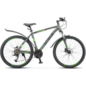 Велосипед STELS Navigator 640 D V010 антрацитовый/зелёный 26" (LU091518), рама 14,5" Велосипед STELS Navigator 640 D V010 антрацитовый/зелёный 26" (LU091518), рама 14,5"