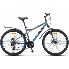 Велосипед STELS Navigator-710 D 27.5" V010 серый/чёрный/серебристый (LU093865), рама 18" Велосипед STELS Navigator-710 D 27.5" V010 серый/чёрный/серебристый (LU093865), рама 18"