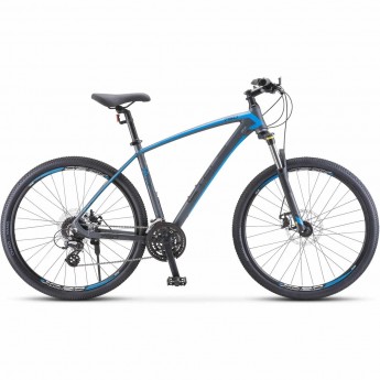 Велосипед STELS Navigator 750 MD V010 антрацитовый/синий 27.5" (LU094358), рама 17,5" Велосипед STELS Navigator 750 MD V010 антрацитовый/синий 27.5" (LU094358), рама 17,5"