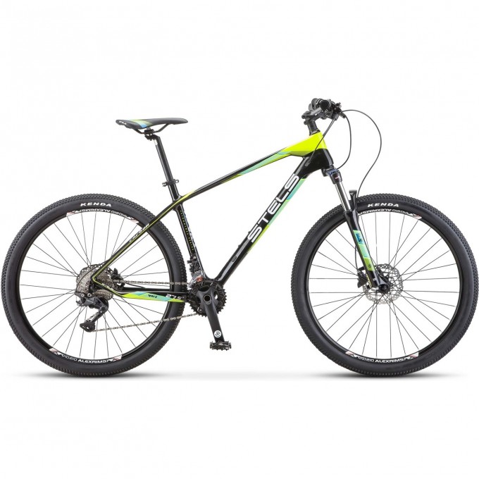 Велосипед STELS Navigator 790 D V010 чёрный/салатовый 27.5" (LU096195), рама 18" KUBC0065012021KU0000096